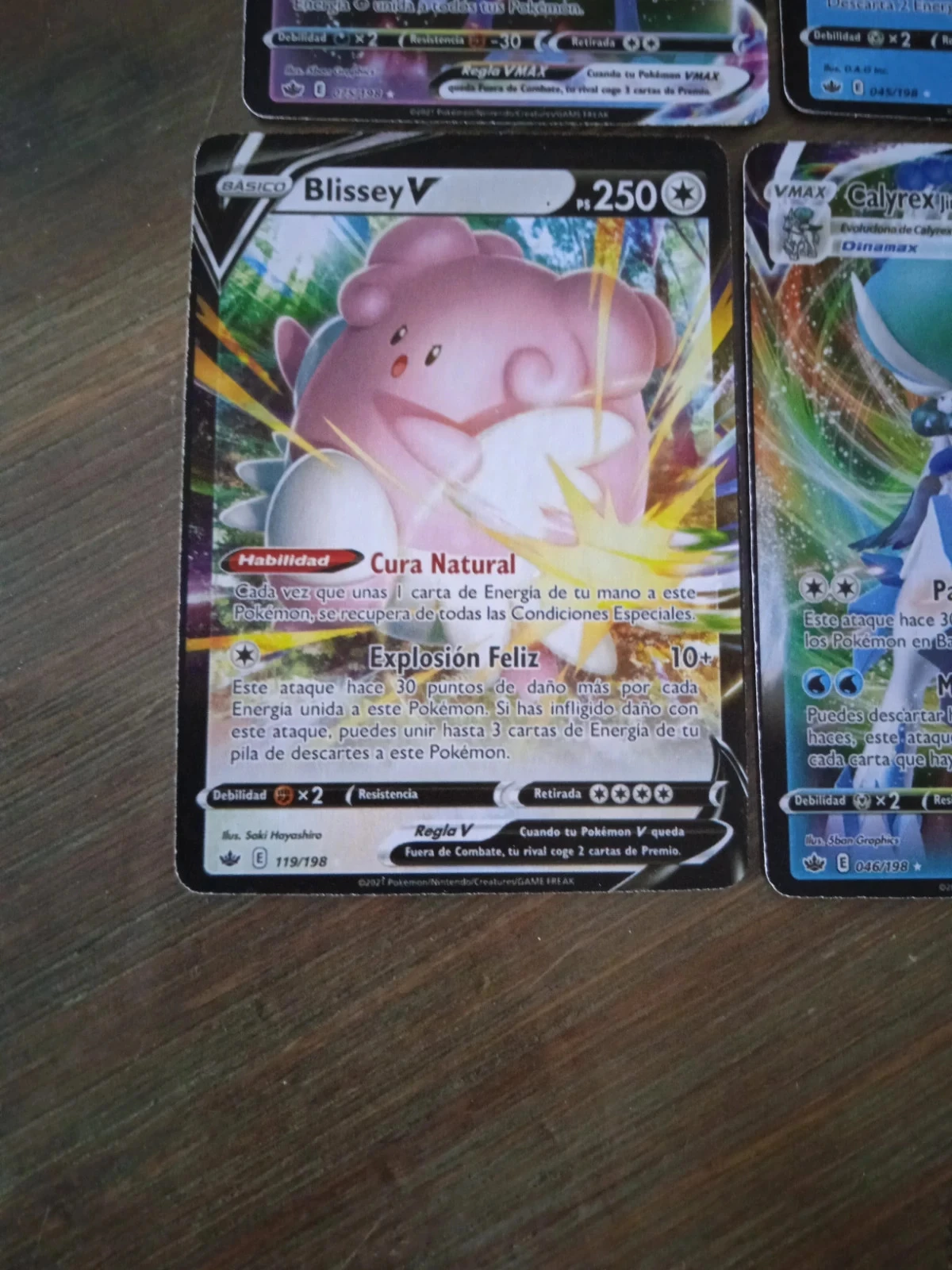 Lot Ou à l'unité 7 Cartas pokémon espanhol v e vmax – photo 2